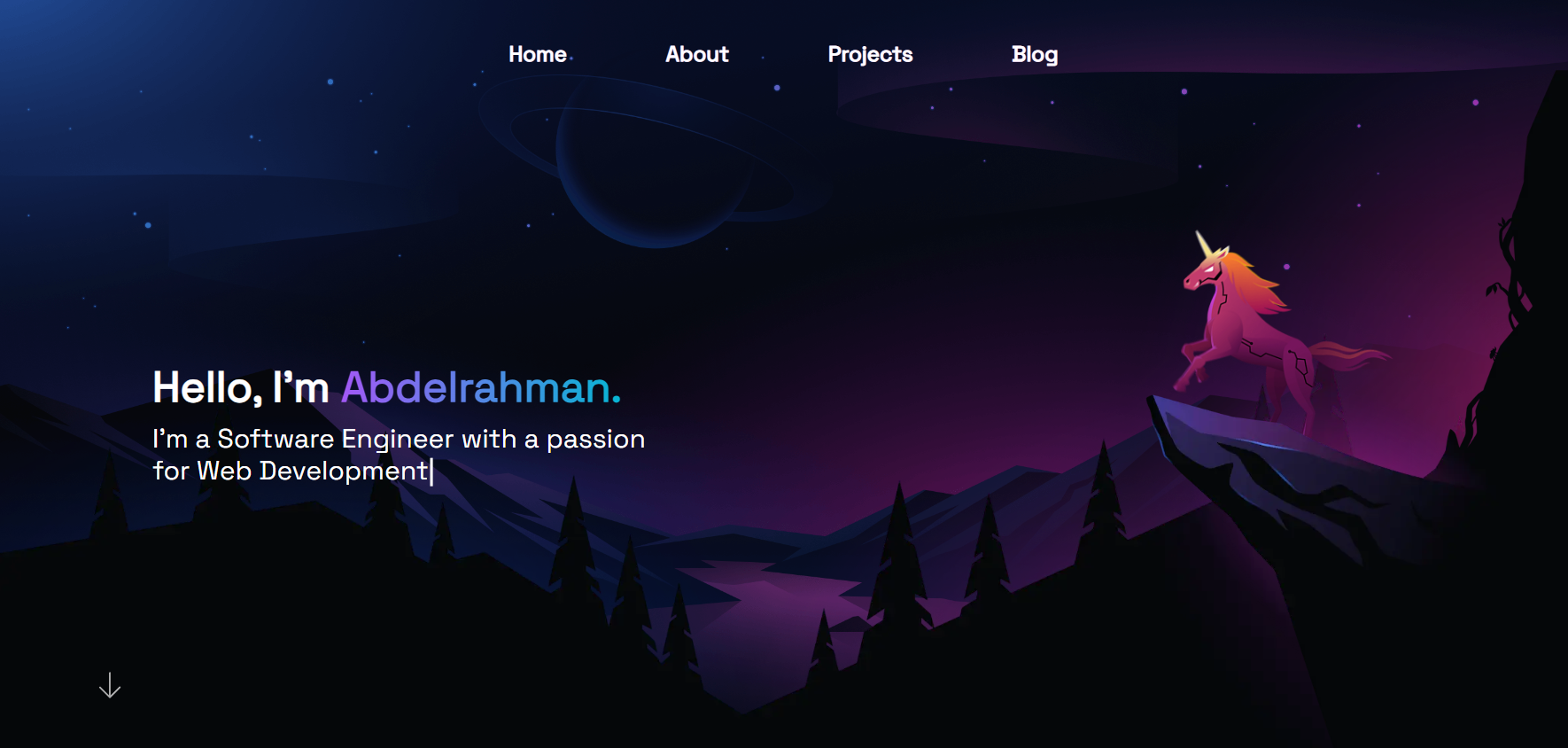 Portfolio Website screenshot